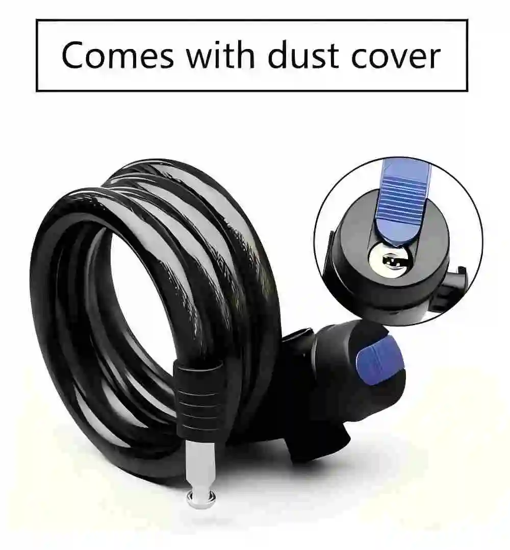 قفل سلسلة دراجات فولاذي من Theft - سميك مقاوم للعوامل الجوية | عالمي للدراجات/الدراجات النارية مع مفتاحين لملحقات السلامة #2