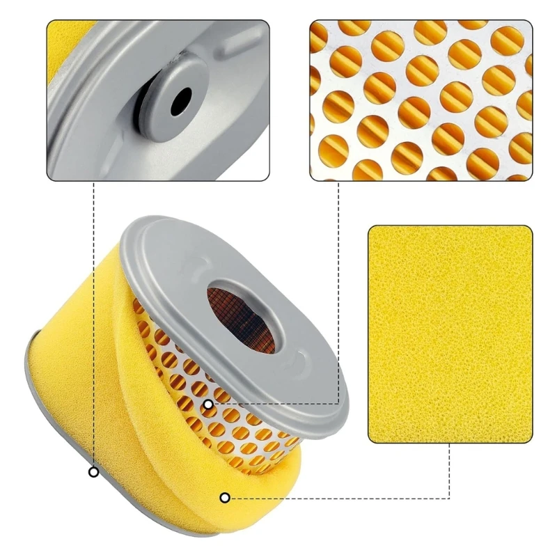 Bộ 5 Bộ Lọc Không Khí Đáng Tin Cậy Dễ Dàng Lắp Đặt Bộ Lọc Không Khí Dụng Cụ Vệ Sinh Máy Cắt Cỏ Lọc Không Khí Cho GX160 Thiết Bị