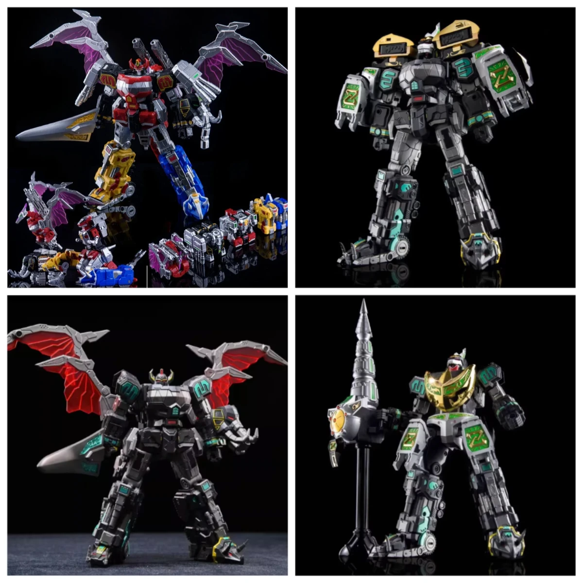 متوفر في المخزون Lucky Cat MICRO COSMOS MC-05 dragon King MC03 MC-03B BEAST LORD Dragon Cesar Megazord مجموعة ألعاب شخصيات الحركة