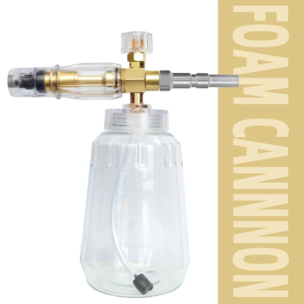 Nilfisk Special High Pressure Foam Cannon Transparent Bottle Professional Snow Foam Gun for Self-Service Car Wash Equipment