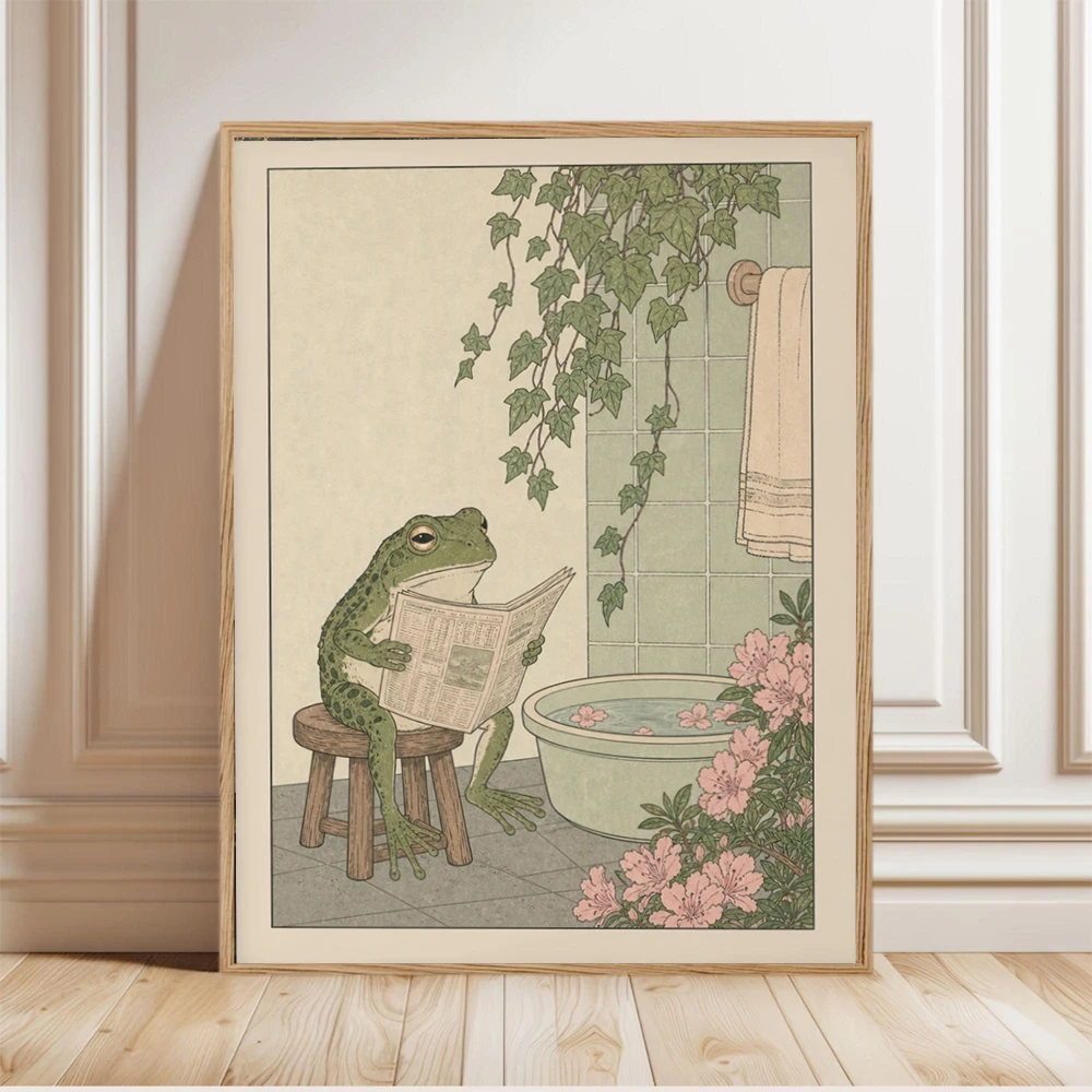 Affiche de grenouille japonais - Spa Wellness Images avis et prix