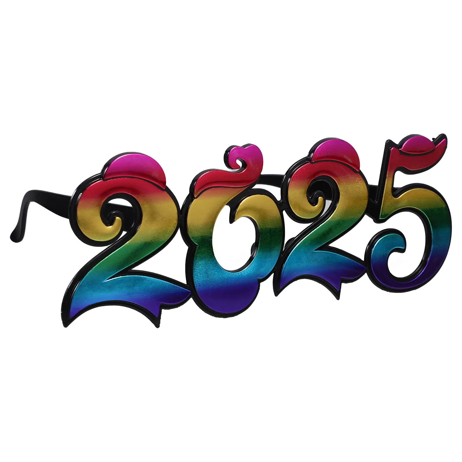 

2025 Funny New Year Glasses Party Eyewear Photo Prop Supplies New Year Eve Celebration Accessory 2025 Eyeglasses