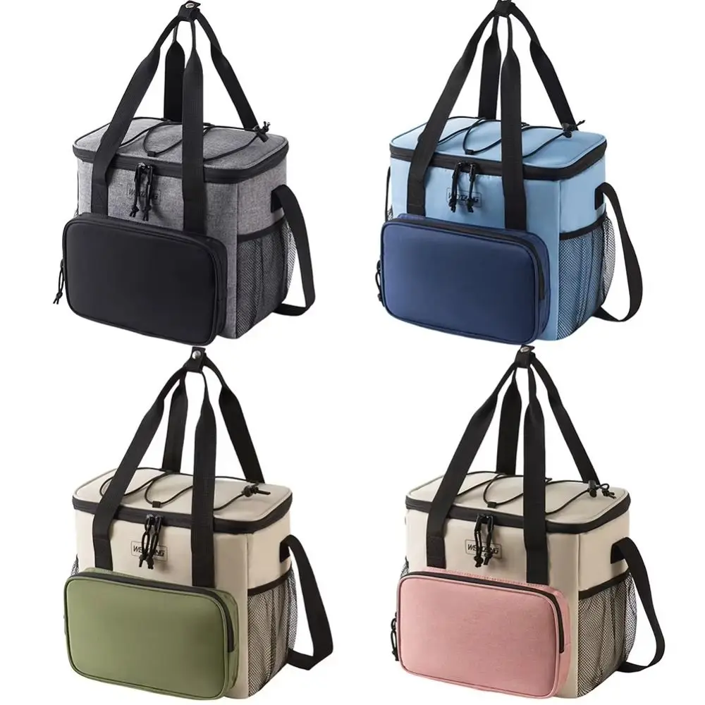 Leakproof Insulated Ice Bag Large Capacity Handheld Insulated Thermal Bag Durable Oxford Cloth Insulated Food Bag Travel