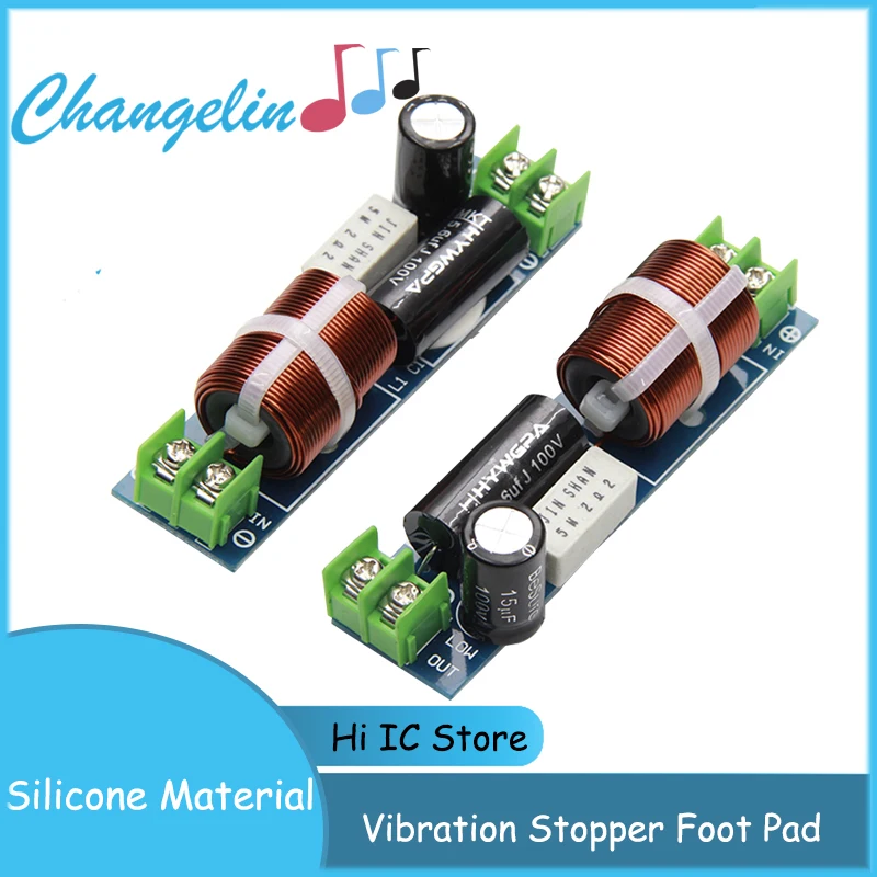 Divisor de frecuencia de Audio independiente, altavoces profesionales, filtro de altavoz estéreo cruzado, 60W, bricolaje, 1 unidad, 2 unidades