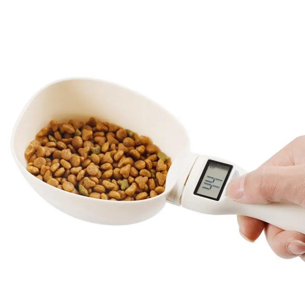 800g LED Digital Display Pet Dog Cat Feeding Food Measure Spoon Scale Gauge Cup