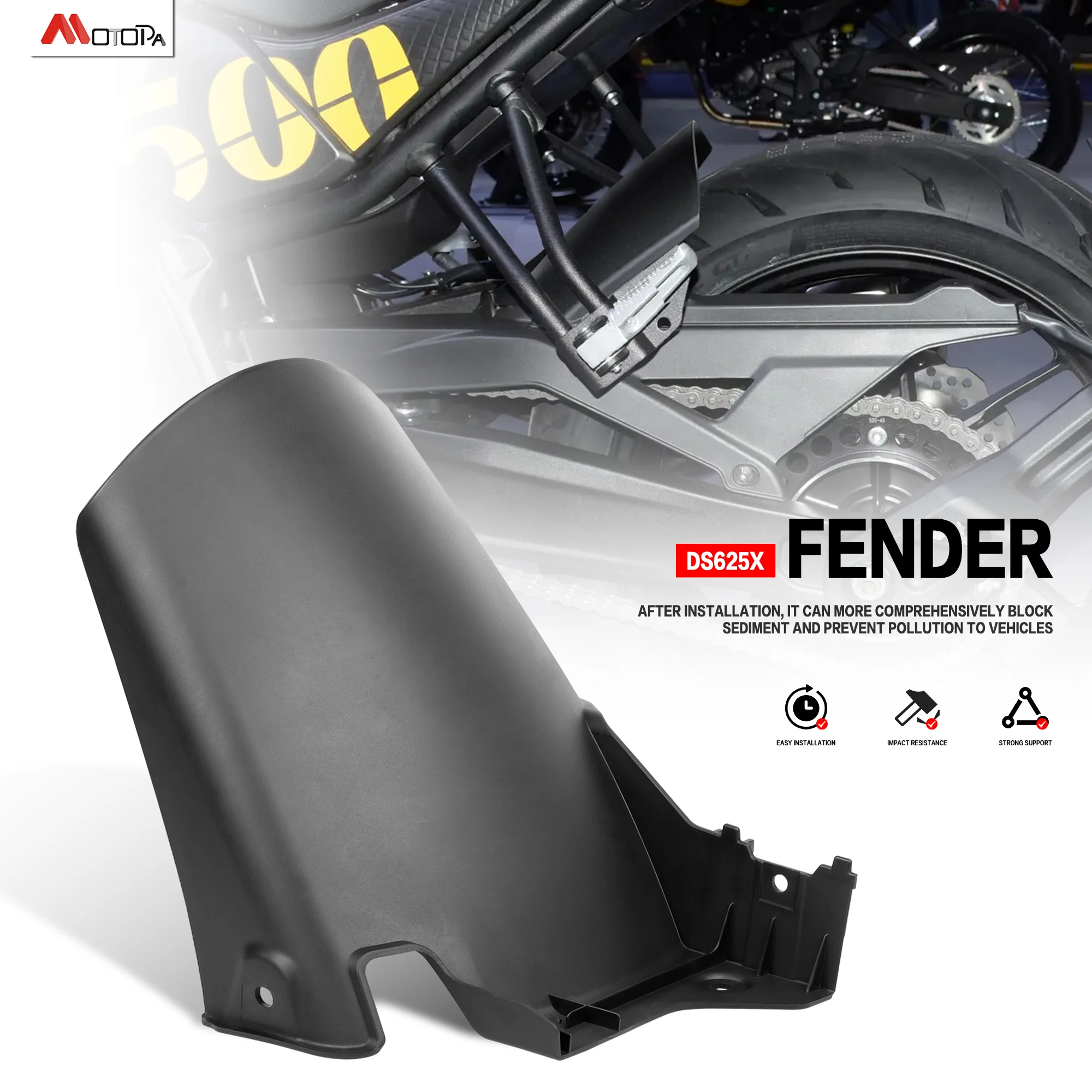 For VOGE DS625X 2025 DS 625DSX  Motorcycle 625DSX Accessories Rear Mud Plate Guard Rear Tire Splash Fender