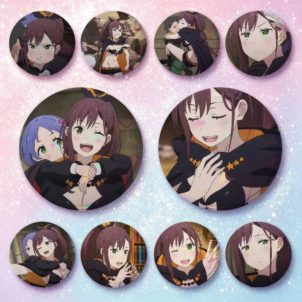 Re Zero Anime Badges 25 32 44 58 75 Mm Round Cosplay Pin Bag Decor Fans Collect Friends Gifts Brooch Souvenir