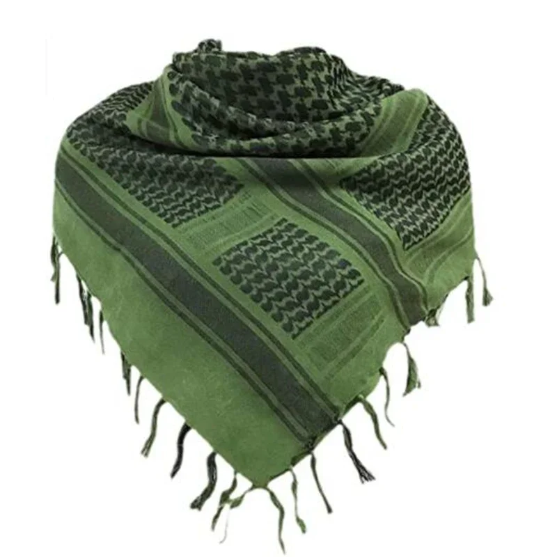 Military Tactical Outdoor Square Arab Shemagh Scarf Bandana Men\'s Women\'s Cotton Camouflage Facemask Neckwarmer Army Head Scarf