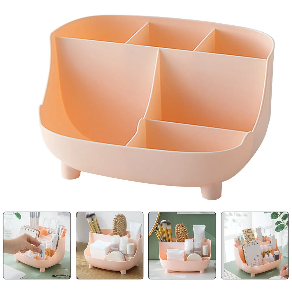 

Pen Storage Box Makeup Organiser Pencil Desk Stationary Organizer Pink Desktop Holder Office