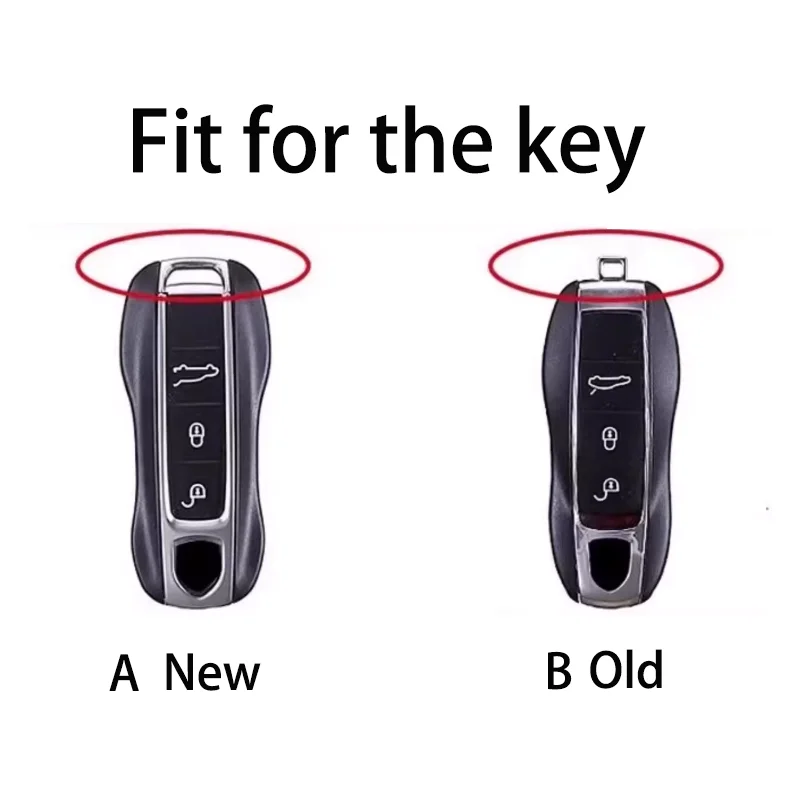 Luxury Diamond Pattern TPU for Porsche Panamera Spyder Carrera Macan Boxster Cayman Cayenne 911 981 991 Car Key Case Cover Fob
