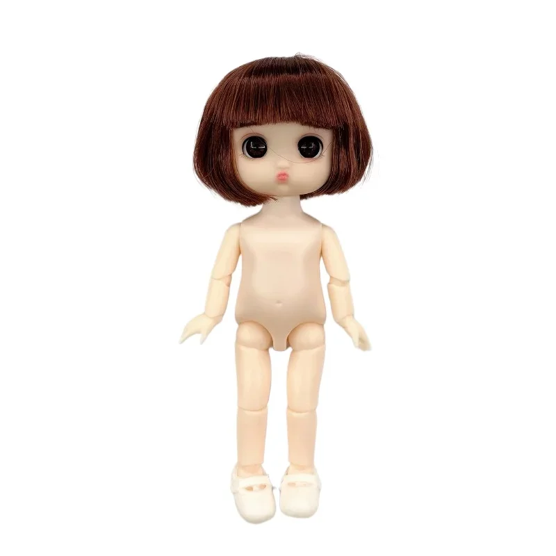 16cm 1/8 3D Simulation Eyes  BJD 13 Movable Joints DIY Dressing Doll Playing Girl Toy