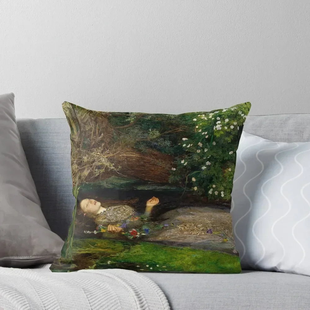 

Ophelia - John Everett Millais Throw Pillow luxury sofa pillows Sofa Decorative Covers Pillowcase Cushion Cover For Sofa pillow