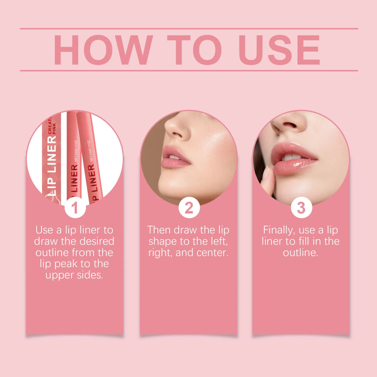 Matita per labbra Matita per labbra altamente pigmentata a lunga durata a prova di sbavature Trucco snellente idratante Impermeabile Uso quotidiano della data