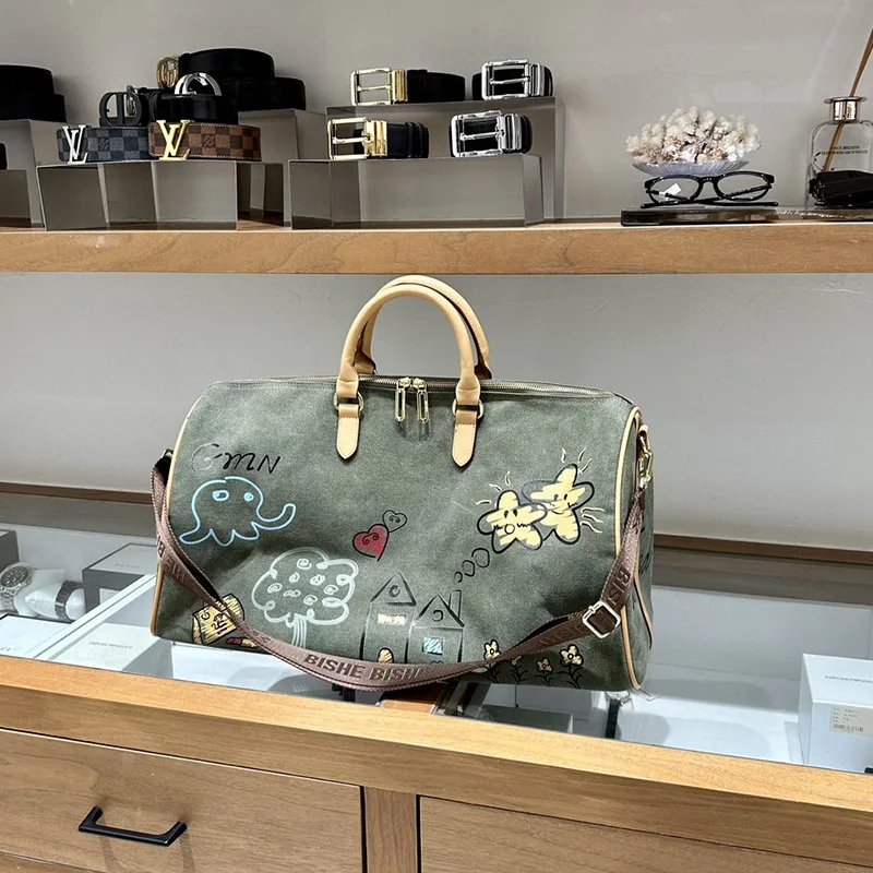 

Graffiti Travel Bag Men's and Women's Short-distance Hand Luggage Dry and Wet Separation Fitness Bag