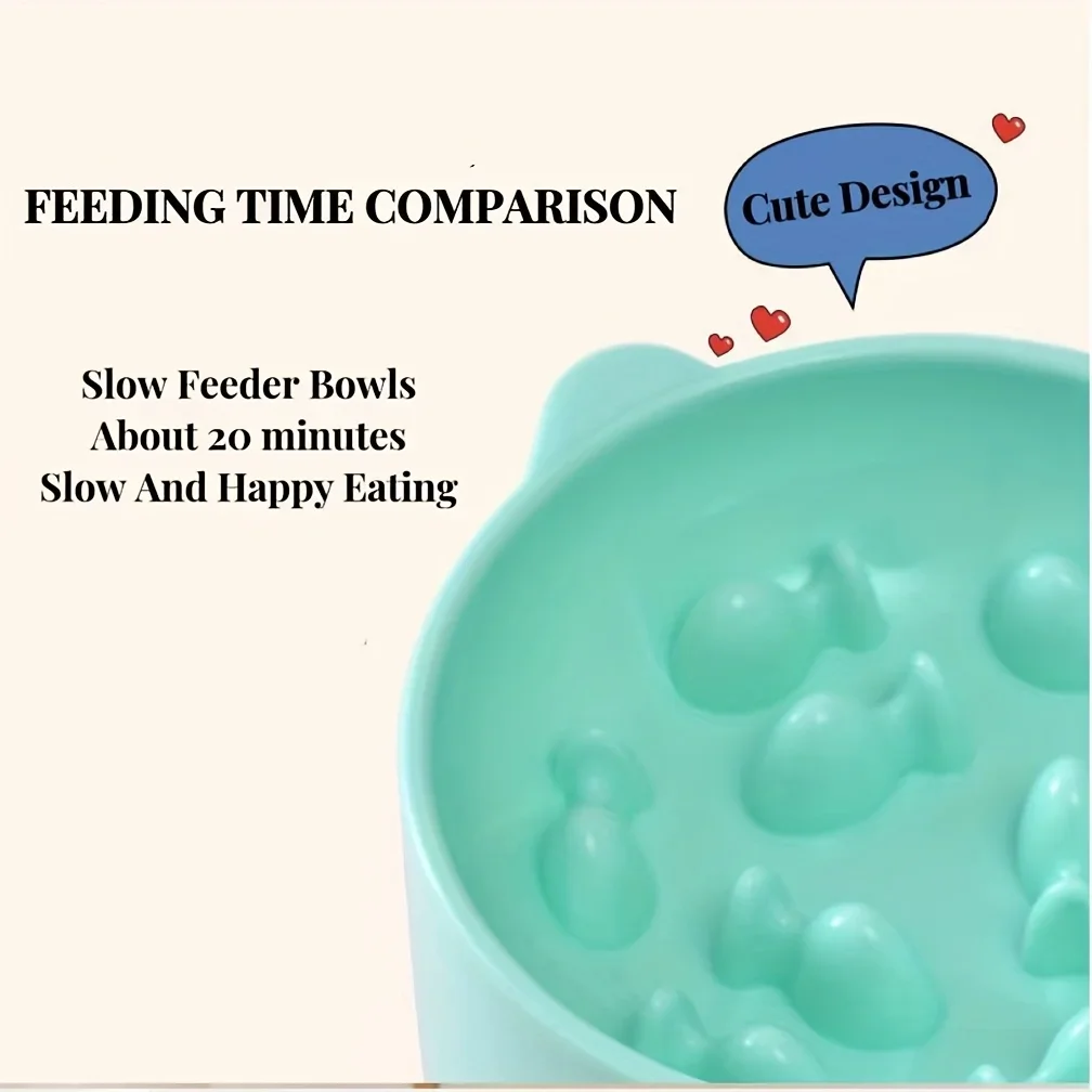 Cat Food Bowl, Rice Bowl, Slow Food, High Feet, Anti Choking Bowl, Cat Basin, Anti Choking, Anti Choking Neck, Relieve Anxiety view 6