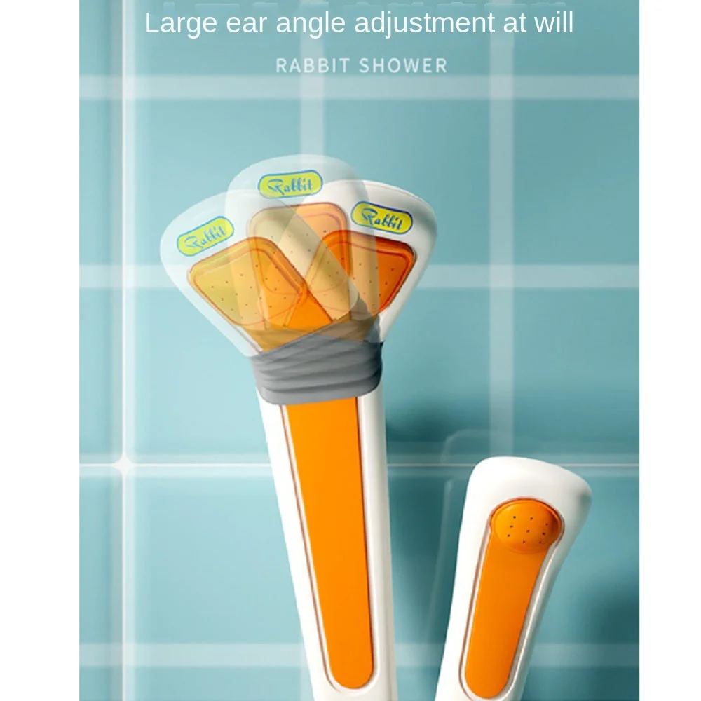 دش أرنب للأطفال قابل للإزالة مع رؤوس دش، رذاذ ماء كهربائي للأطفال، 3 أوضاع للرش، قبضة مريحة #3