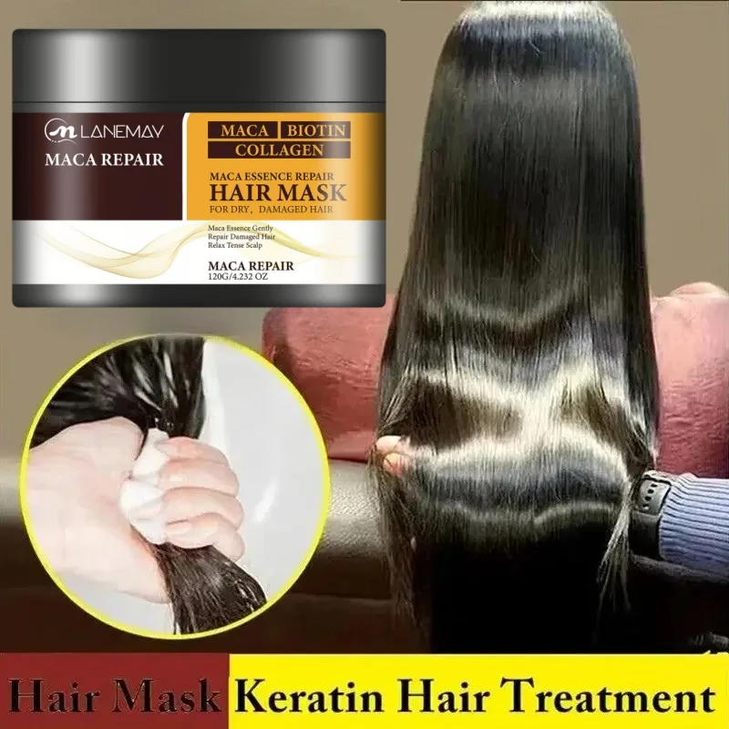 

120ml Keratin Hair Mask 5 Seconds Repair Damage Frizzy Hair Damage Mask Hair Shiny Hair Care Conditione Treatment Scalp 2024 New