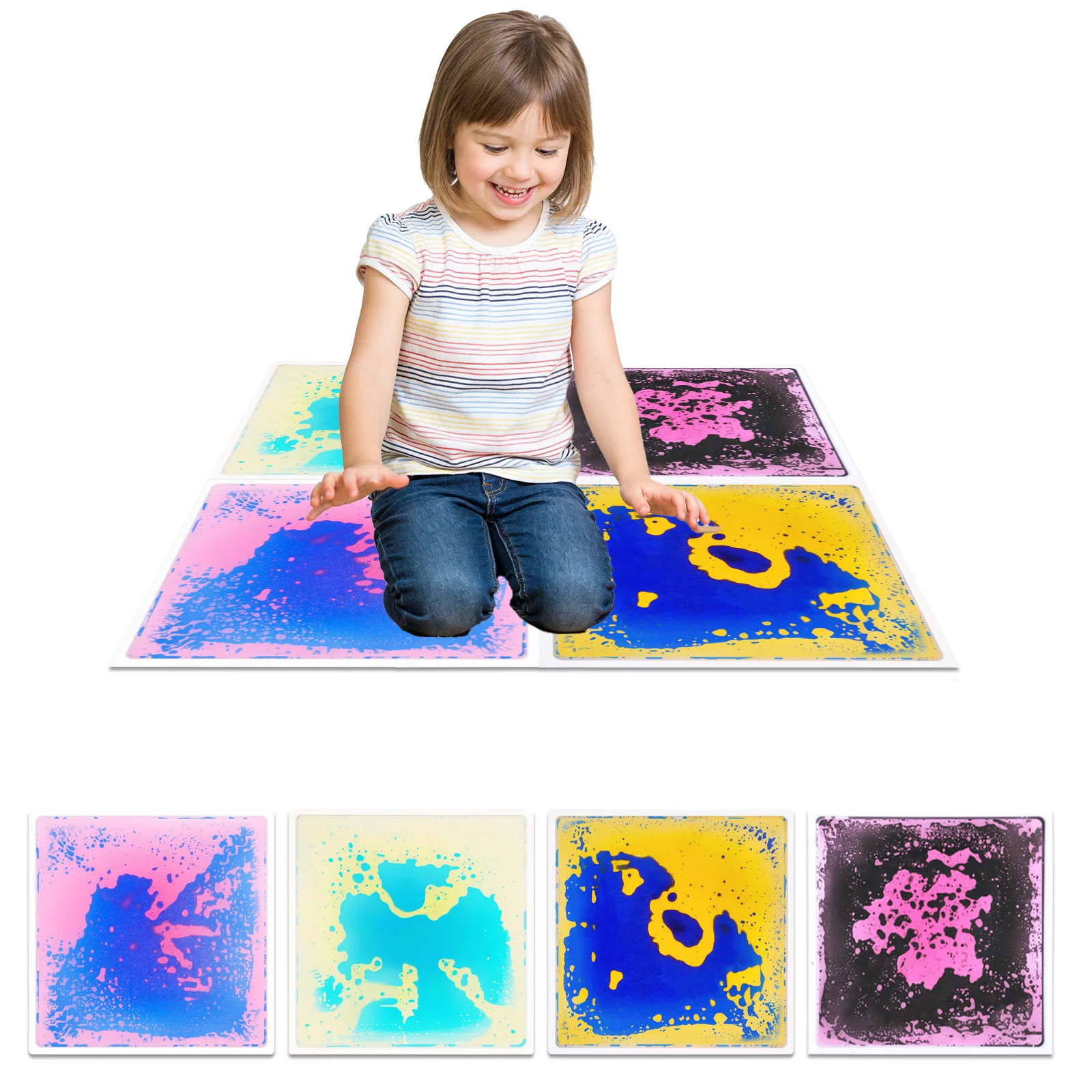 

Большой дышащий сенсорный коврик для детей, износостойкий, грязеотталкивающий, портативный, для путешествий, для мальчиков и девочек, для ежедневных игр