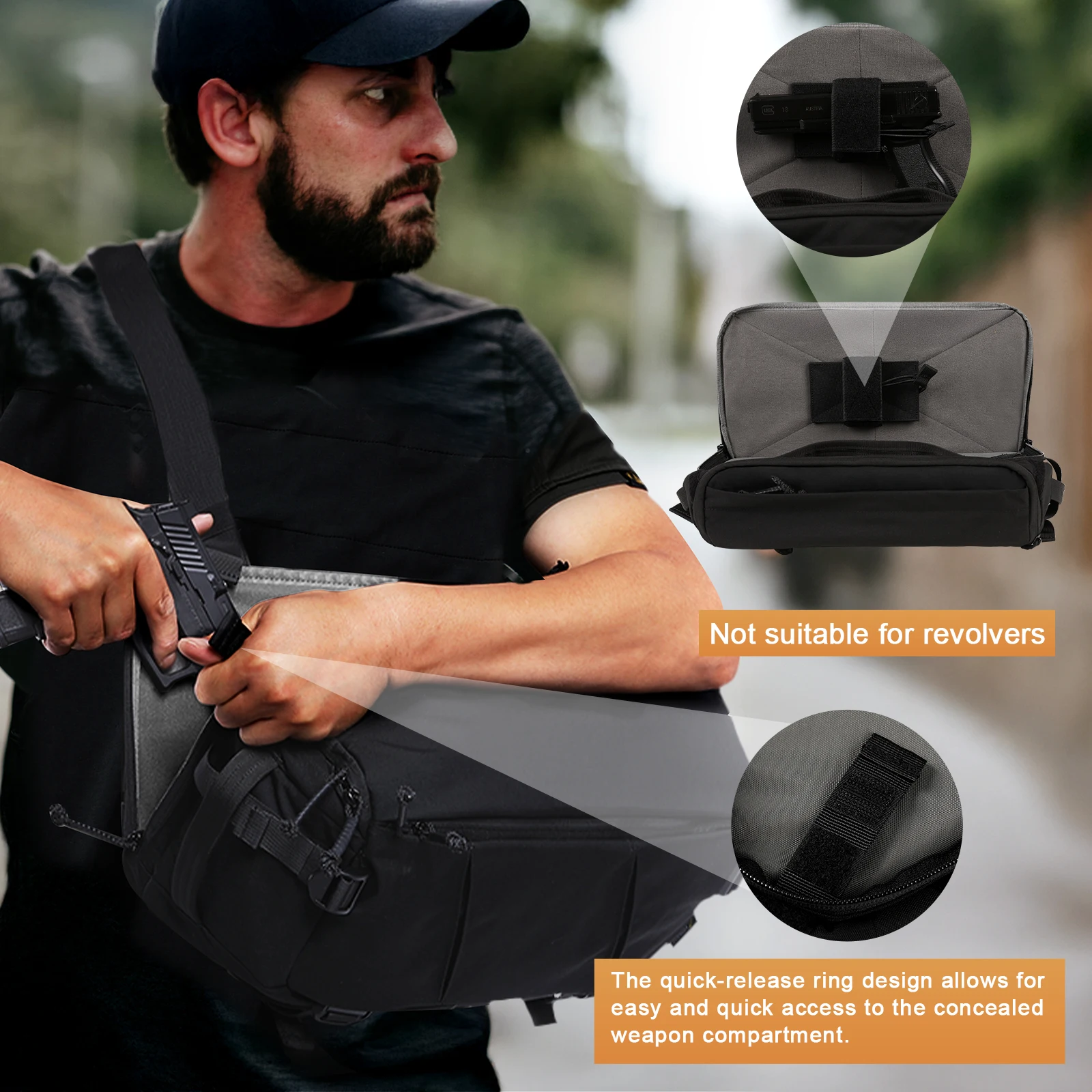 VOTAGOO Borsa a Tracolla Tatti - Edc Concealed Carry Sling Bag recensione e prezzo