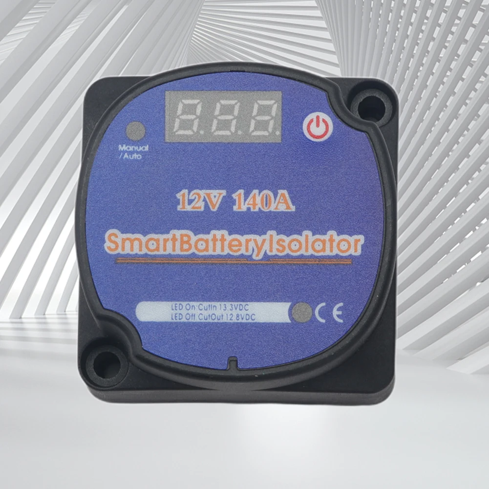 

Sensitive Split Charge Relay Digital Display Intelligent Isolator Relay 12V 140Amp Intelligent Charge Relay for RV Yacht Steamer