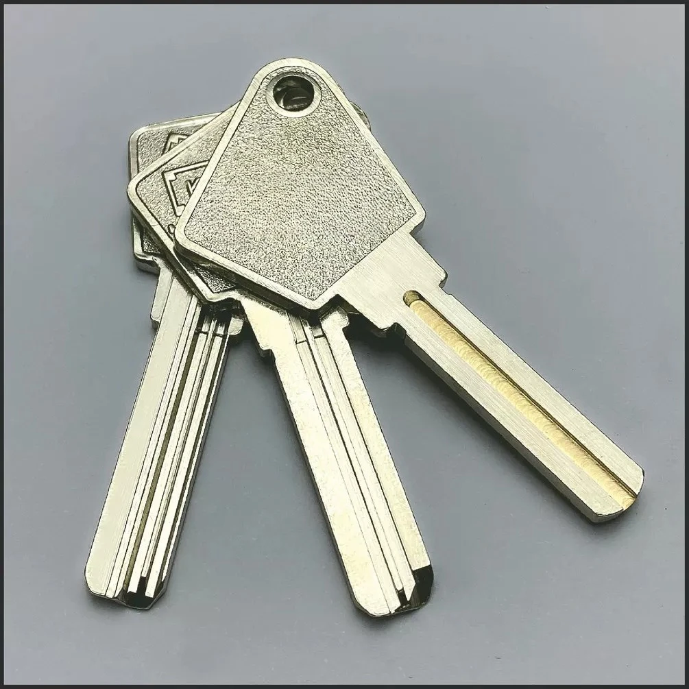 Key Blank for KEYLOCK Double Row Pin Tumbler Blade Key Blank Compatible with Smart Lock Fingerprint Lock Electronic Door Lock