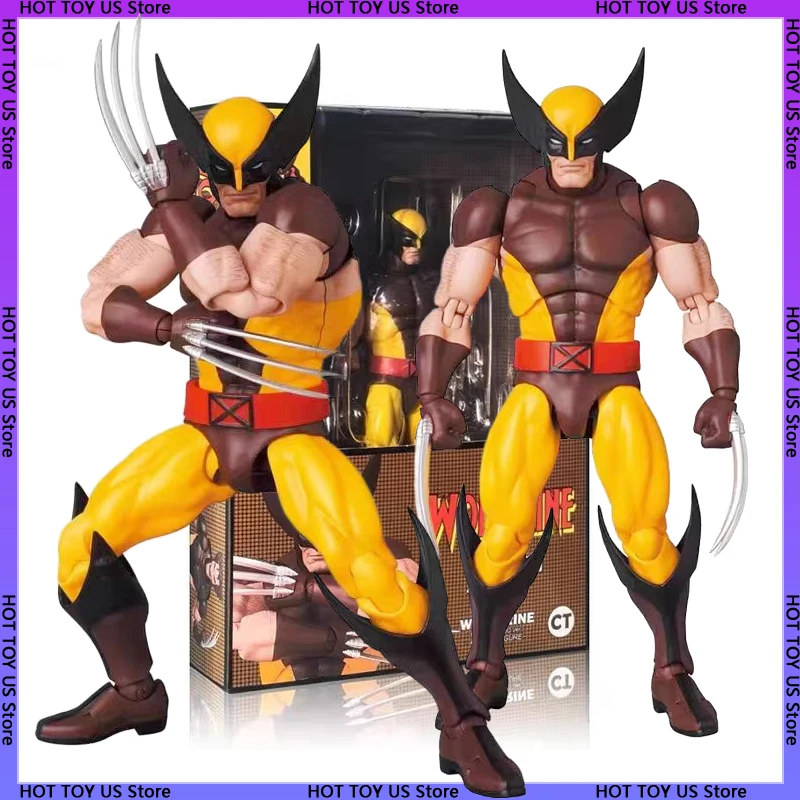 Original Ct Toys Mafex 096 138 Manga-Version Wolverine Actionfigur Ct Toys Logan Classic Battle Suit Marvel Mobile