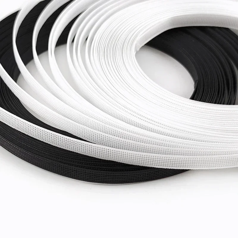 50Yards Meetee 6-15mm Plastic Boning Black White for Bras DIY Corset Wedding Dress Making Sewing Accessories Bone Support Tape