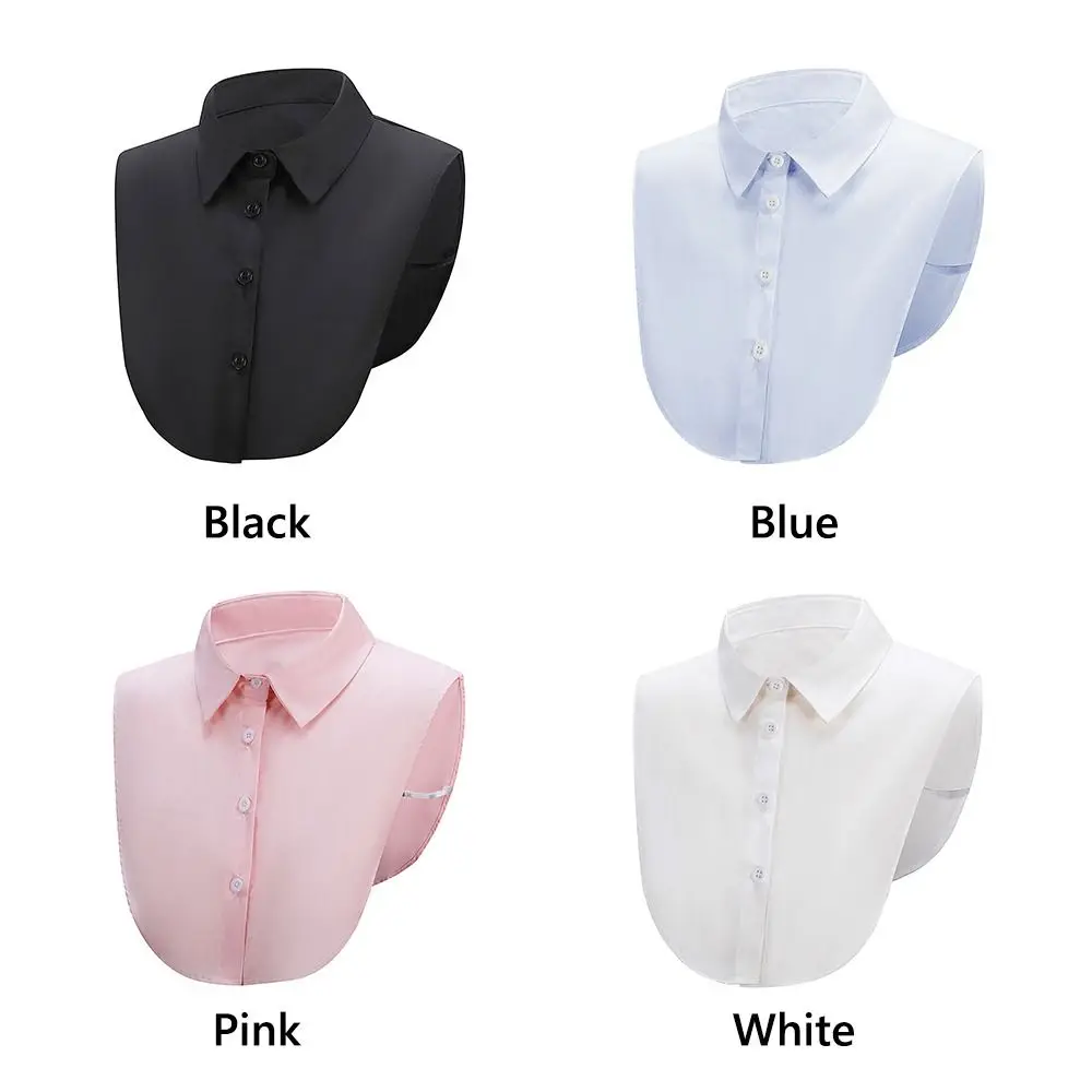 Exquisite Multi-functional Fake Collar Solid Cotton Detachable Collars Fake Shirt Collar for Men Women