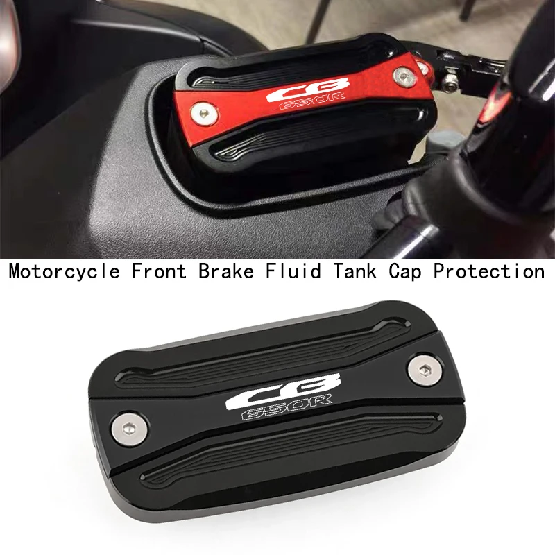 

2025 New Motorcycle CNC Front Brake Reservoir Fluid Tank Oil Cup Cover Fit For HONDA CB650R CB 650R 2019-2024 Accessories
