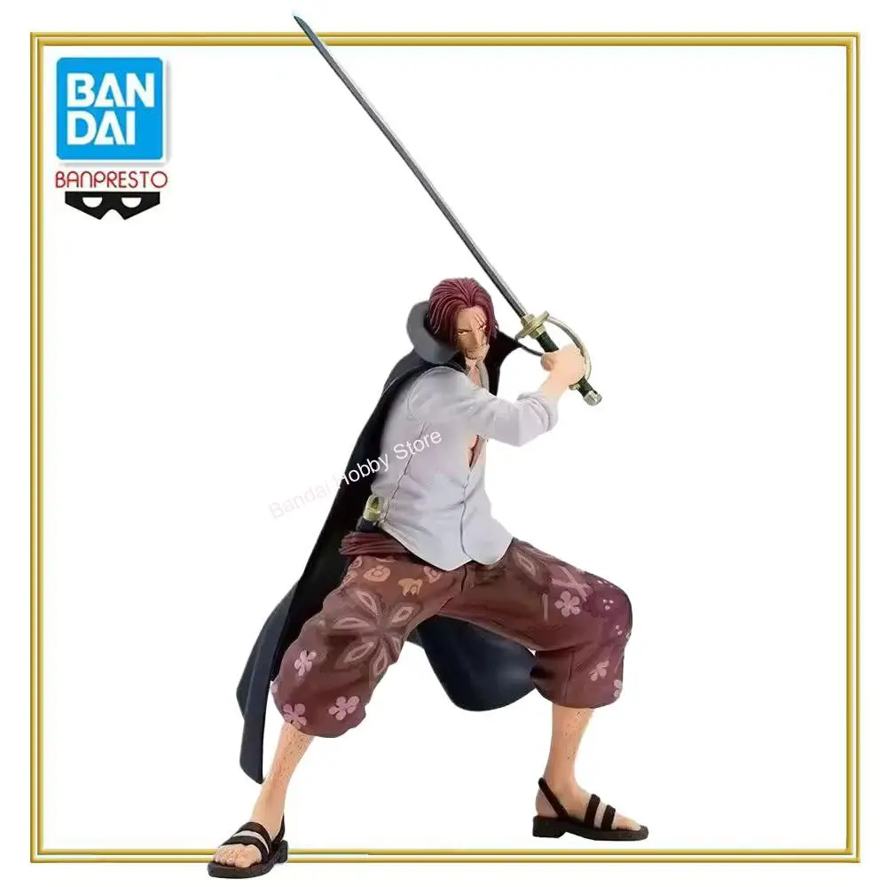 In Stock Bandai Original Genuine Banpresto Grandista Anime ONE PIECE Shanks 22cm Collections Model Toy Figures Birthday Gift