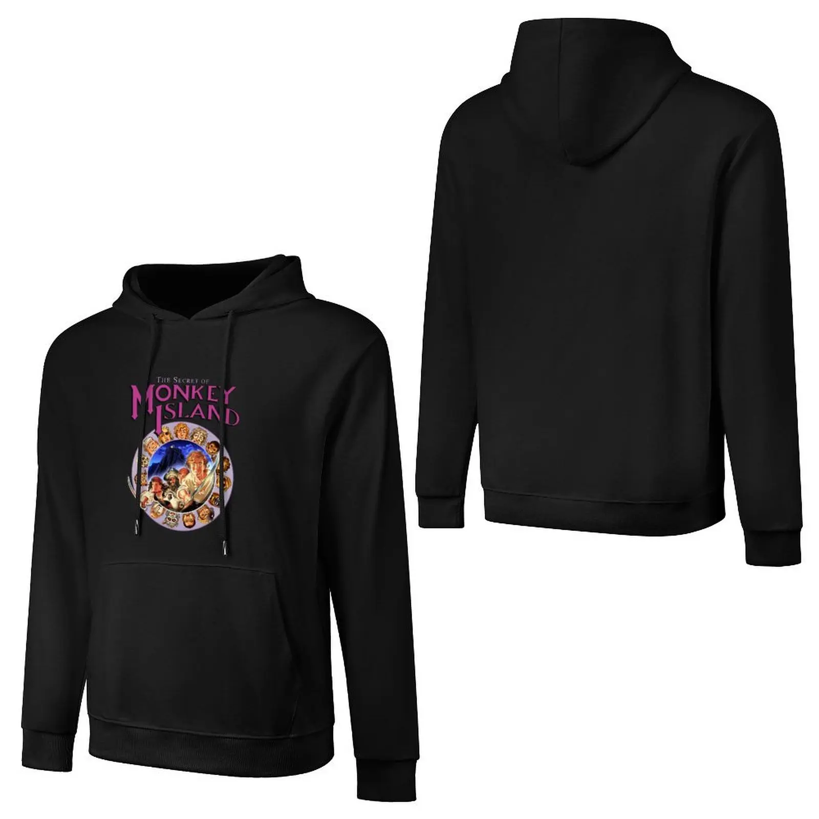 Secret of Monkey Island - Logo and Pirate Codewheel - Classic MS-DOS point and click graphic adventure game! Pullover Hoodie