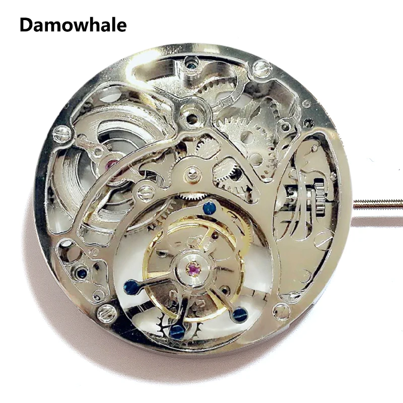 fly Tourbillon  mechanical watch Movement Manual 28800hz Hollowing out DIY