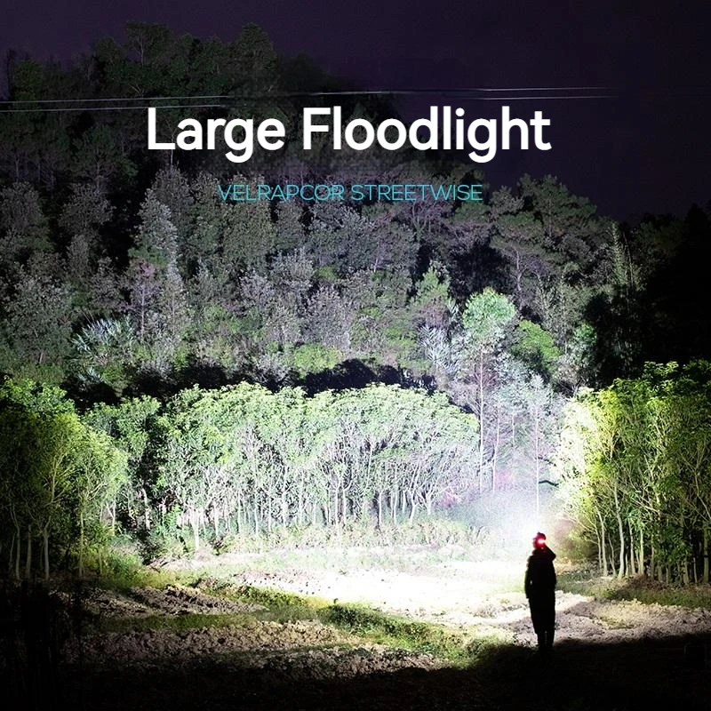 Smilling Shark K808 Super Bright Headlight LED P100 8000LM Headlamp Rechargeable Zoomable Head Flashlight for Camping Hiking