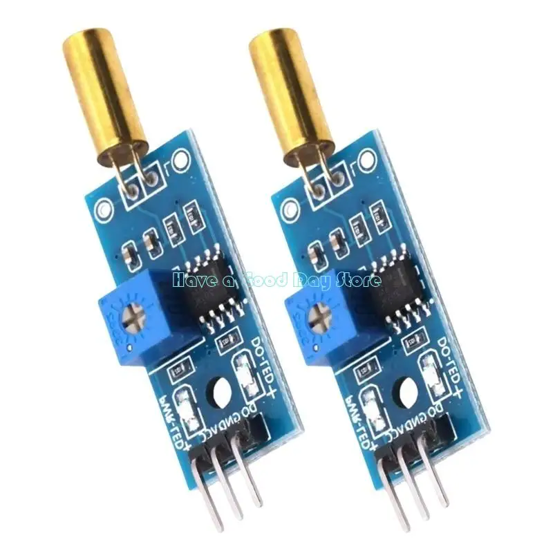462D 2Pieces SW520D Angles Sensors Module for Robot with Digital Output 3.3-5V Power Supply LED Indicators Clean