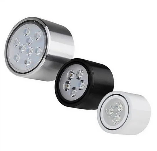 Surface Mounted LED Downlights 3W 5W 7W 9W 12W High Power LED Ceiling Light Kitchen Bedroom Ceiling Lamp AC85-265V