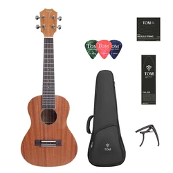 High-end Ukulele Professional Mahogany  Stringed Instrument 23 Inch Hawaiian Ukalalee for Beginner With Case