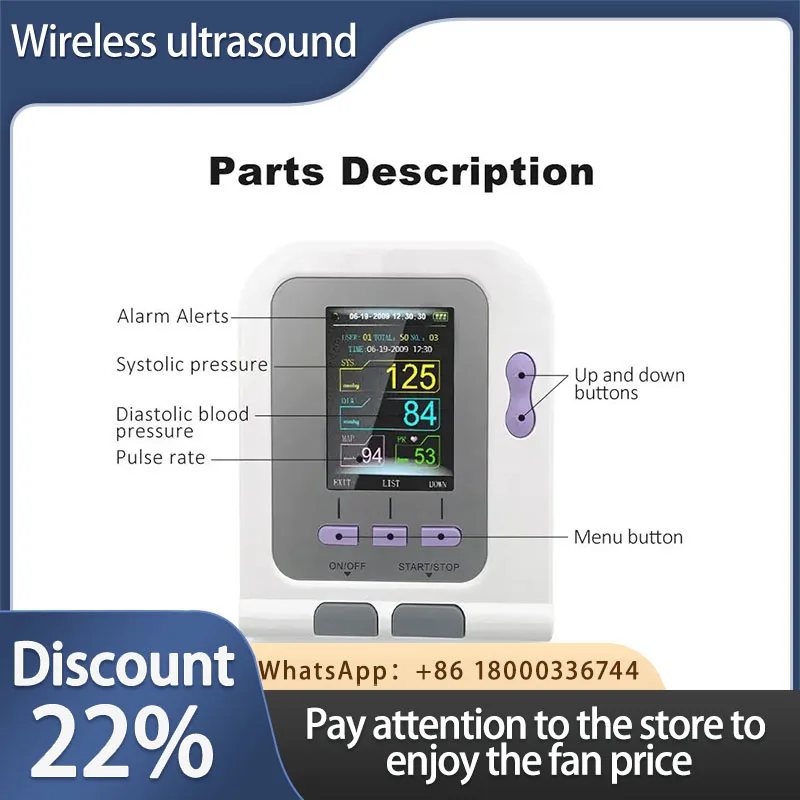 CONTEC08a Vet Animal Blood Pressure Detector Can Be Equipped With Blood Oxygen Function Probe And Cuff Of Various Sizes