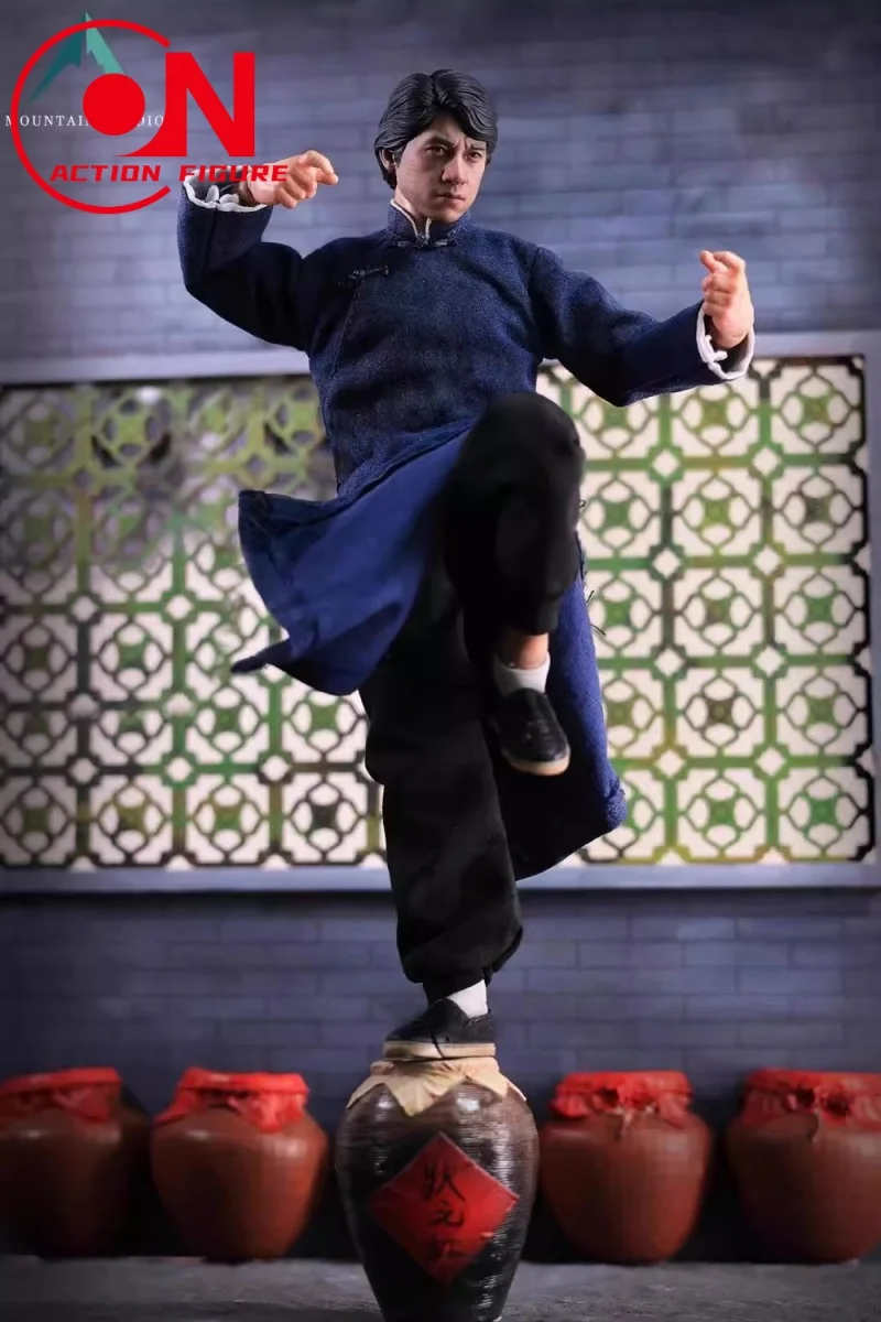 Mountain Studio 1/12 مقياس الكونغ فو ستار عمل الشكل مجموعة كاملة 6 "ذكر الجندي عمل نموذج لجسم