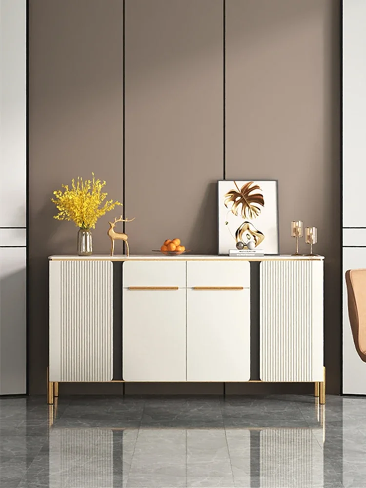 Light luxury slate sideboard cabinet, locker, modern and simple living room, integrated wall-side cabinet, storage cabinet