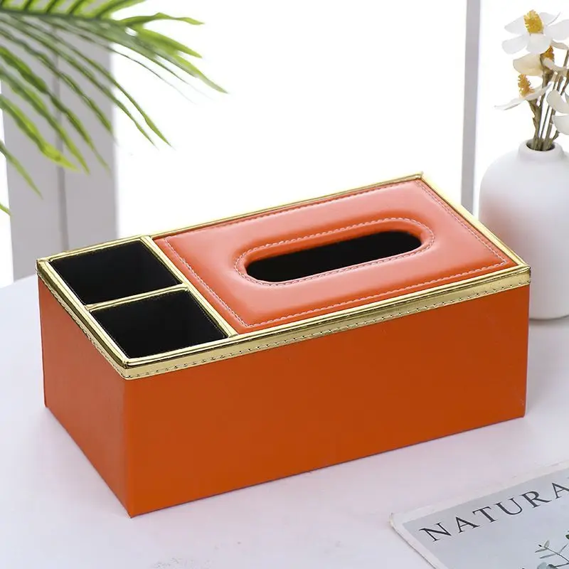 European Tissue Box Creative Napkin Drawer Living Room Multifunctional Desktop Remote Control Storage Box Luxury Decoration