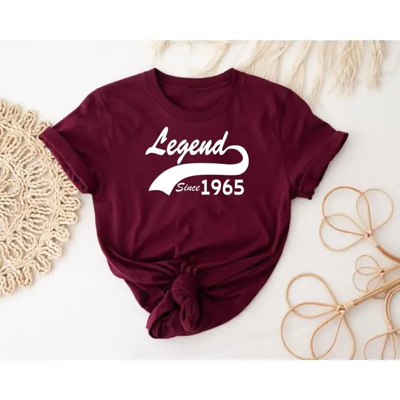 Birthday Legend Since 1965 T Shirt 60Th 60S Top
