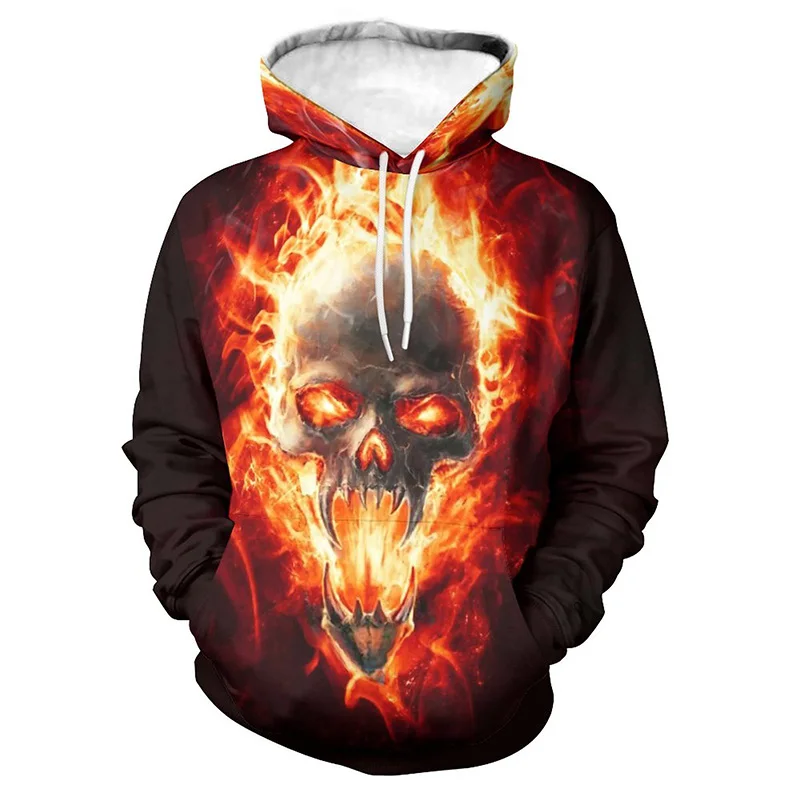 

Punk Skull 3D Printed Hoodie For Men Fashion Skeletor Y2k Graphic Sweatshirts Casual Streetwear Oversized Hoodies Winter Tops