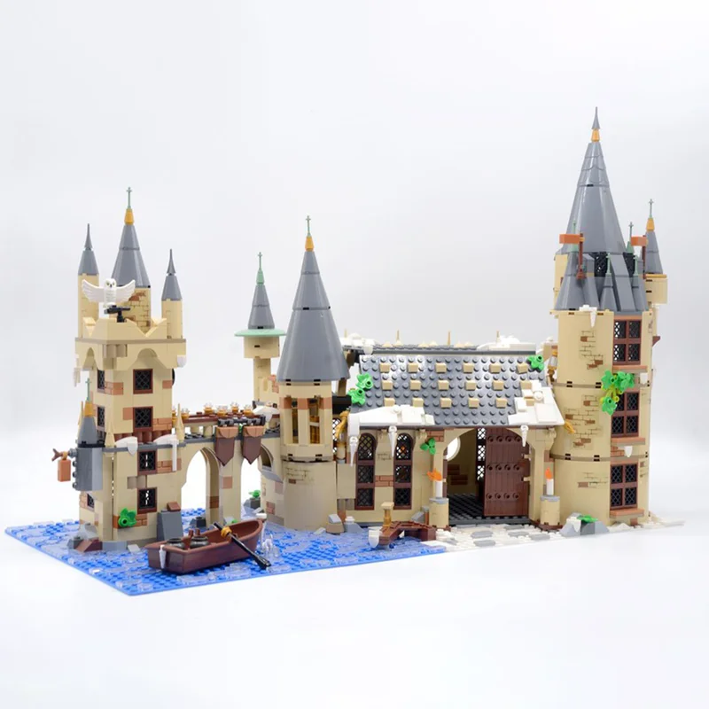 1448 قطعة MOC الشتاء قرية Ch Teau نموذج ألعاب مكعبات البناء الهدايا المعمارية هدايا عيد الميلاد لتقوم بها بنفسك الإبداعية الطوب الاطفال عيد ميلاد