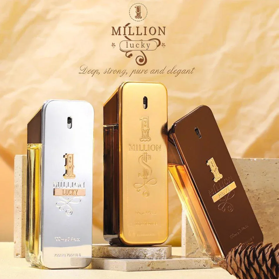 2024 New Soft 100ml Golden Millionaire Men\'S Seductive Leather Notes Best Gifts for Men and Women Festival Birthday Gift