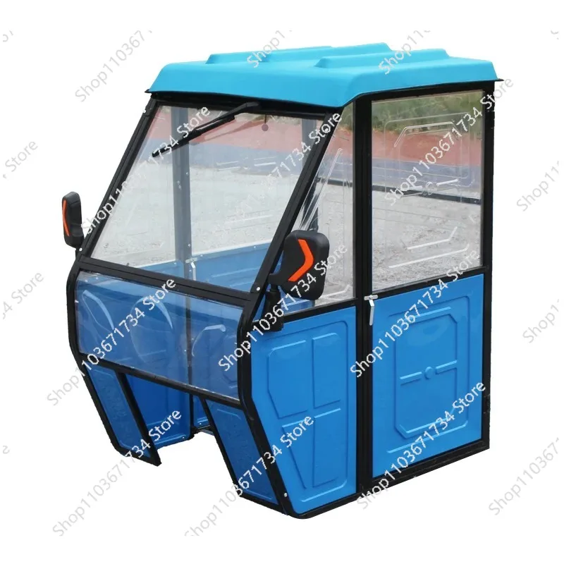 

Small Electric Tricycle Head Shed Closed Plastic Rain Warm Wind Protection Front Cockpit Elderly
