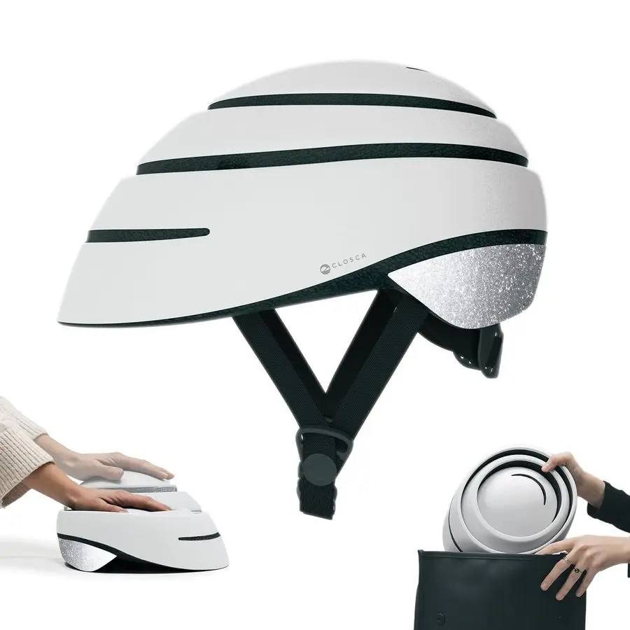 

Foldable Helmet. The Bike Helmet for Women and Men. Certificate for Bicycle, Scooter, Electric Bicycle, Inline Skates and Skateb