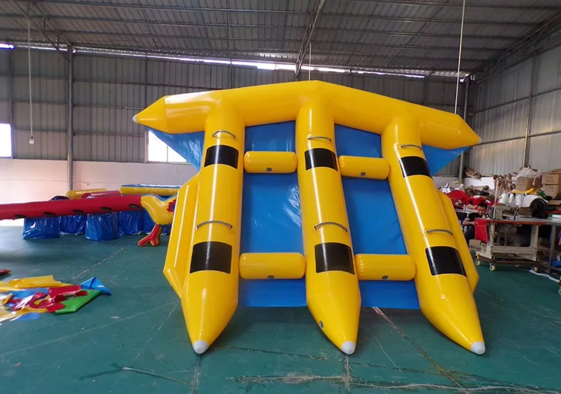 سحب نفخ زلاجات المياه الطائرة أنبوب السمك الطائر لعب المياه معدات البحر قارب الموز