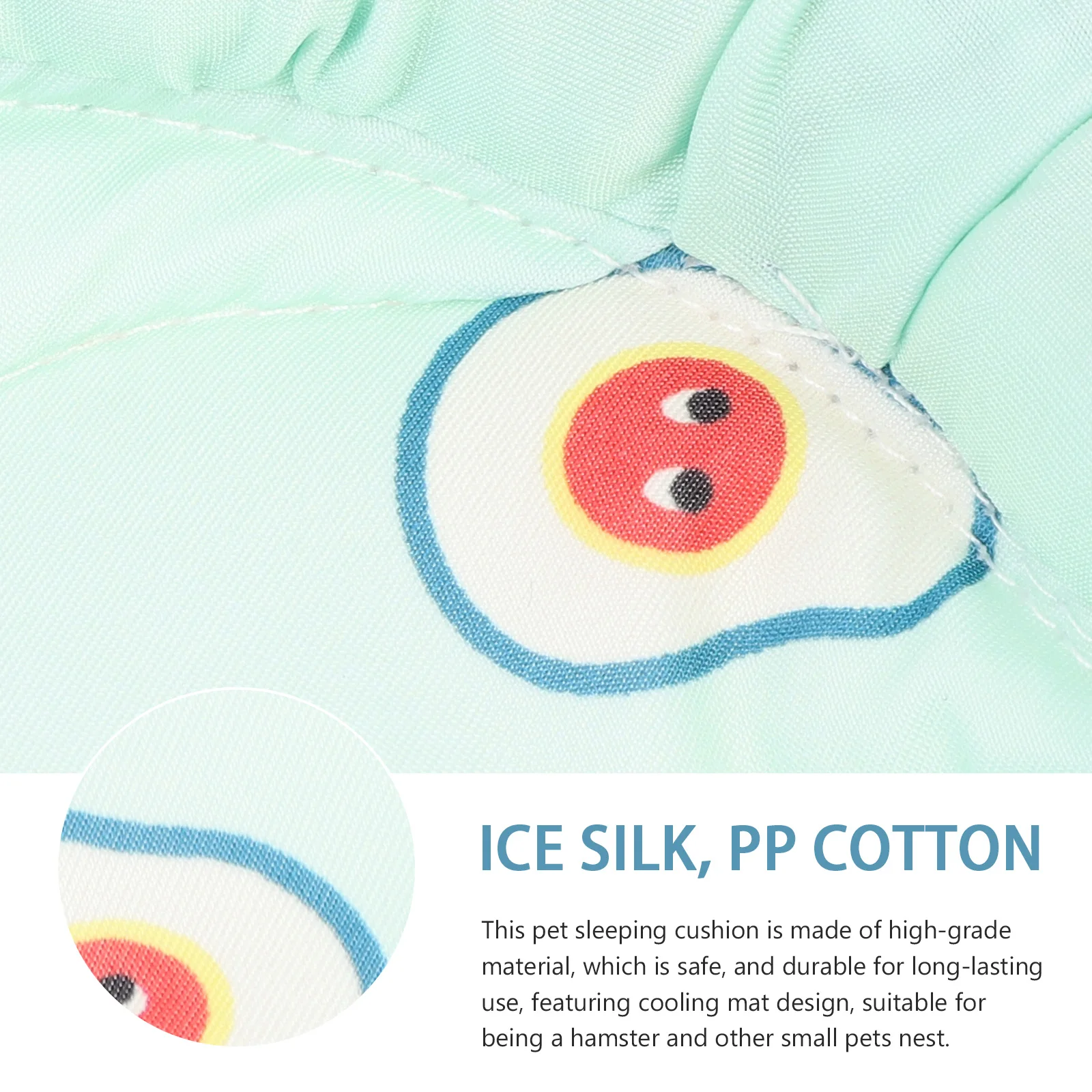

2 Pcs Ice Silk Pet Pad Summer Mat Small Floor Dog Bed Sleeping Pp Cotton Hamster