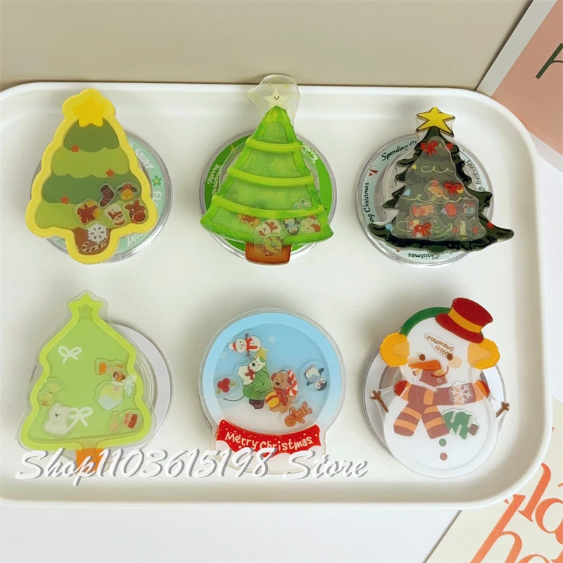 

Милый рождественский мультяшный магнитный держатель для телефона Griptok Grip Tok, подставка для телефона, поддержка iPhone, Magsafe Smart Tok