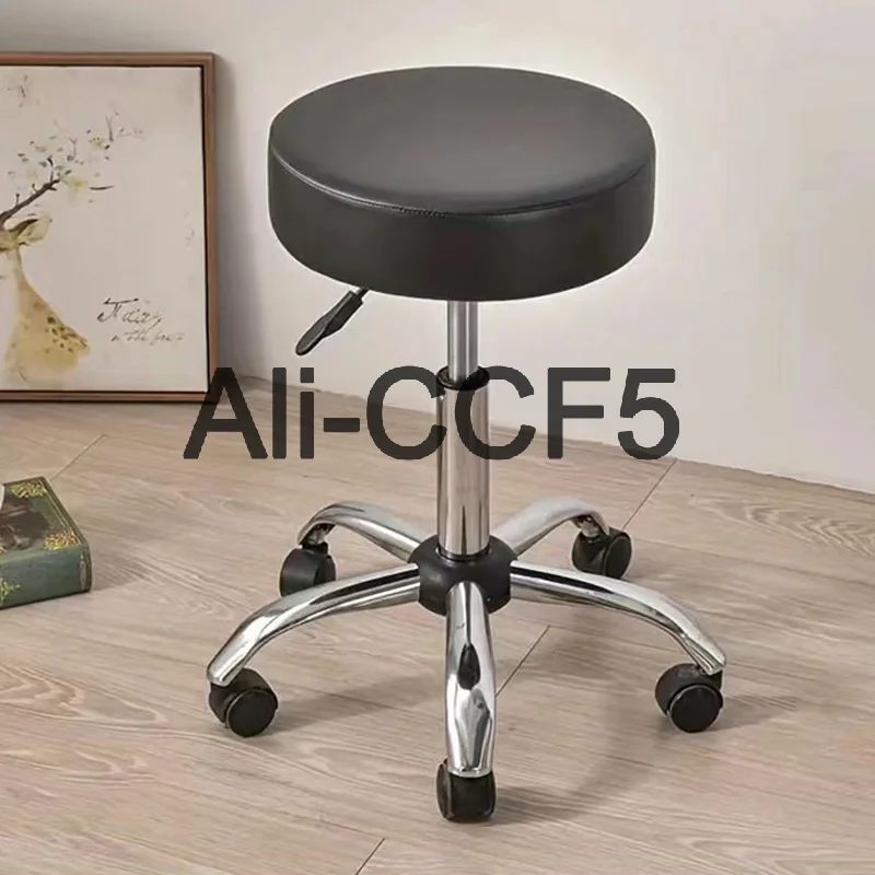1Pc PU Leather Chair Seat Cover Durable Waterproof Slipcover Round Chair Cover With Elastic Band For 28-40cm Stool